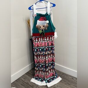Festive Dog and Penguin Holiday Dress